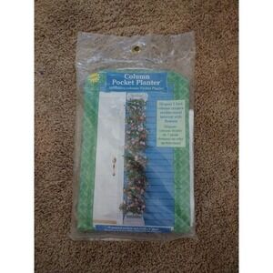 column pocket planter.  1999 Sunhill.  Heavy duty vinyl pocket planter.  14.5x7